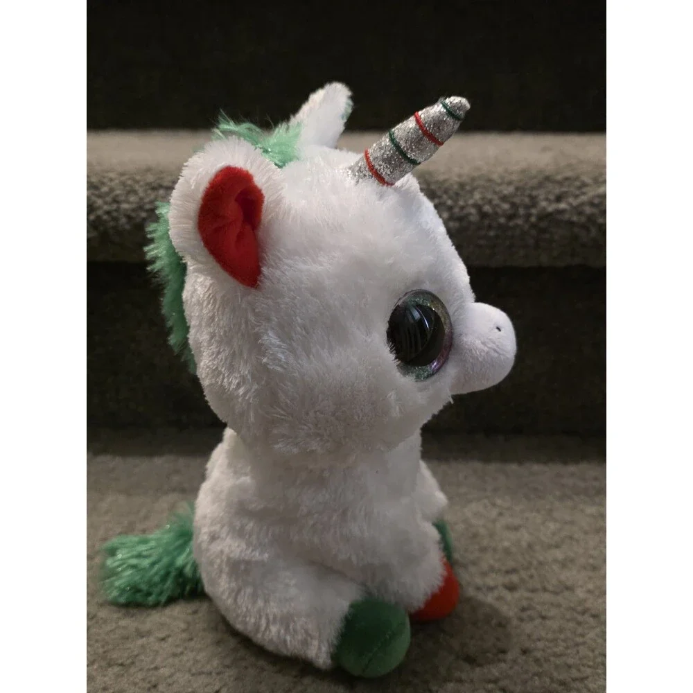 Ty Beanie Boos - Candy Cane the Christmas Unicorn, Medium (9.25
